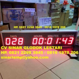 Countdown Menghitung Hari Days Hours 9D 4inch